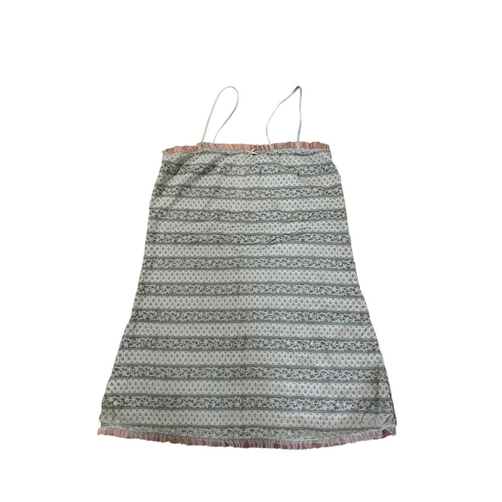 Wild Fable Sage Green Lace Ruffle Mini Dress‎ XL Coquette Cottagecore Slip Dress